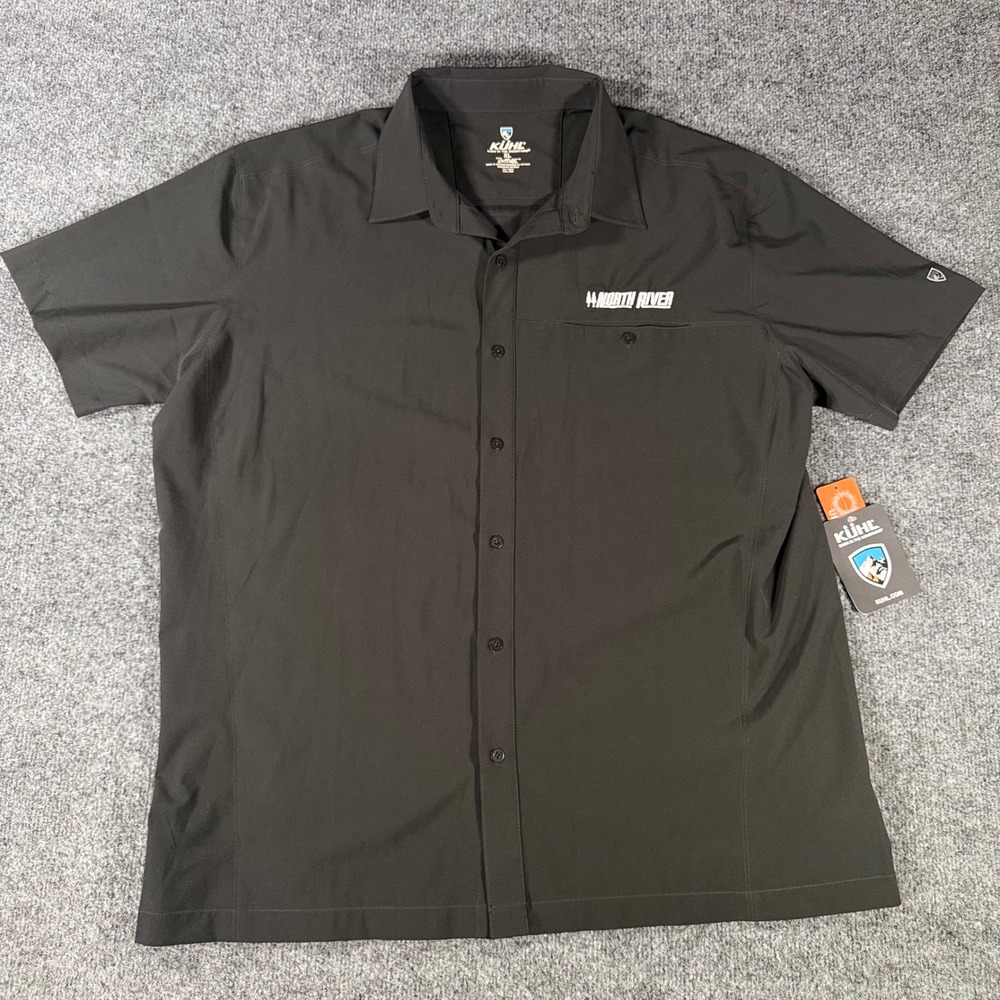 KUHL Renegade Shirt Mens XL Blackout Tufflex Stretch NWT SS North River